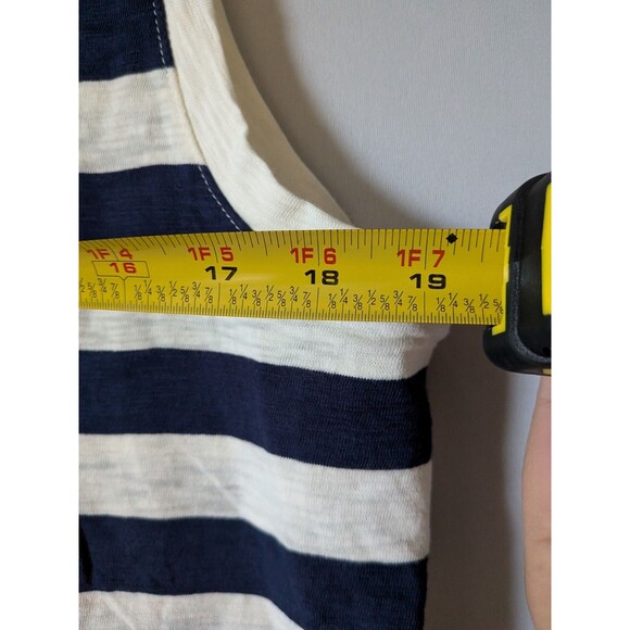 J. Crew Dress Womens M Blue Stripes Cotton Tank Sundress Beach Cover Resort NWT - Picture 10 of 10